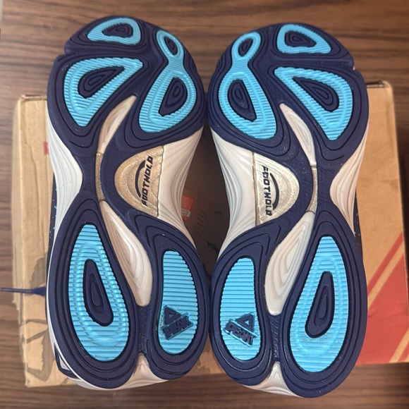 Peak Men's Basketball Shoes Blue Silver Comfort - Picture 11 of 16